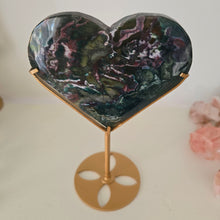 Load image into Gallery viewer, Ocean Jasper Heart