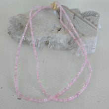 Load image into Gallery viewer, Rose Quartz Faceted Necklace