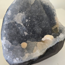 Load image into Gallery viewer, Blue Chalcedony with Mordenite and Calcite