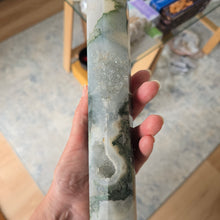 Load image into Gallery viewer, Moss Agate Tower