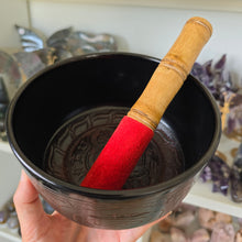Load image into Gallery viewer, Singing Bowl - Buddha Black - 15 cm