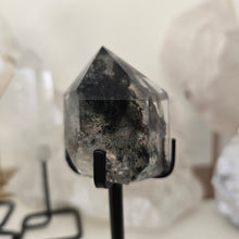 Load image into Gallery viewer, Garden Quartz Points on Stand