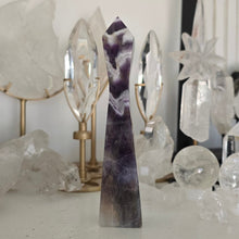 Load image into Gallery viewer, Chevron Amethyst Skinny Tower