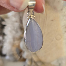 Load image into Gallery viewer, Blue Lace Agate Sterling Silver Pendant