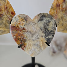 Load image into Gallery viewer, Yellow Crazy Lace Agate Heart with Wings