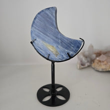Load image into Gallery viewer, Blue Kyanite Moon on Stand