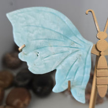 Load image into Gallery viewer, Blue Aragonite Butterfly Wings