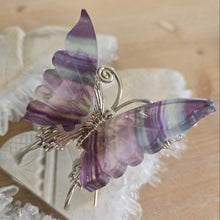 Load image into Gallery viewer, Rainbow Fluorite Butterfly