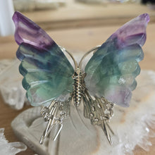 Load image into Gallery viewer, Rainbow Fluorite Butterfly