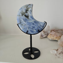 Load image into Gallery viewer, Blue Kyanite Moon on Stand
