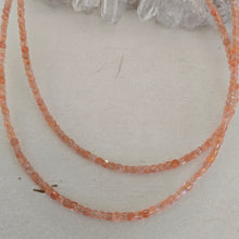Load image into Gallery viewer, Gold Sunstone Faceted Necklace