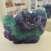 Load image into Gallery viewer, Rainbow Fluorite Owls