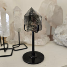 Load image into Gallery viewer, Garden Quartz Points on Stand