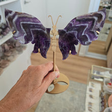 Load image into Gallery viewer, Chevron Amethyst Wings
