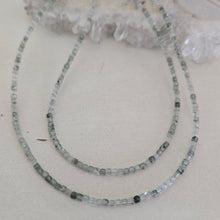 Load image into Gallery viewer, Green Rutile Quartz Faceted Necklace
