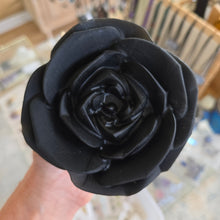 Load image into Gallery viewer, Black Obsidian Rose - Spinning Stand