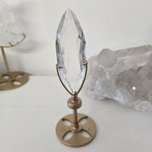 Load image into Gallery viewer, Faceted Clear Quartz with Spinning Stand