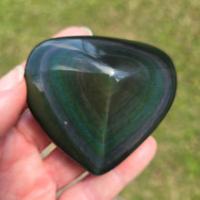 Load image into Gallery viewer, Rainbow Obsidian Heart