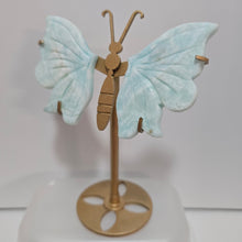 Load image into Gallery viewer, Blue Aragonite Butterfly Wings