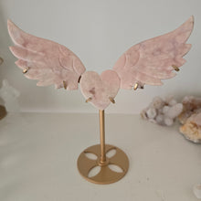 Load image into Gallery viewer, Pink Amethyst Heart Wings