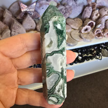 Load image into Gallery viewer, Moss Agate Tower