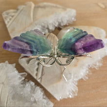 Load image into Gallery viewer, Rainbow Fluorite Butterfly