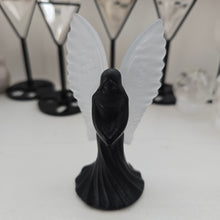 Load image into Gallery viewer, Black Obsidian and Selenite Angel