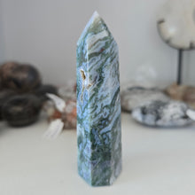 Load image into Gallery viewer, Moss Agate Tower