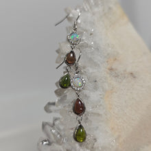 Load image into Gallery viewer, Opal and Tourmaline S/S Earrings
