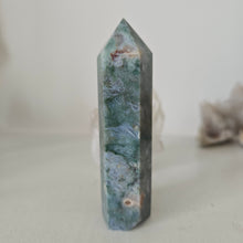 Load image into Gallery viewer, Moss Agate Tower
