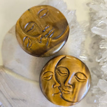 Load image into Gallery viewer, Tiger's Eye Moon Faces