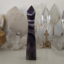 Load image into Gallery viewer, Chevron Amethyst Skinny Tower