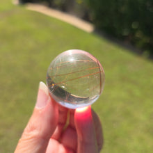 Load image into Gallery viewer, Rutile Quartz Sphere - Copper