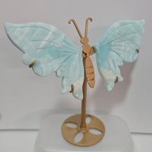 Load image into Gallery viewer, Blue Aragonite Butterfly Wings