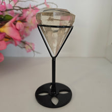 Load image into Gallery viewer, Faceted Clear Quartz Diamond with Stand