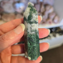 Load image into Gallery viewer, Moss Agate Tower