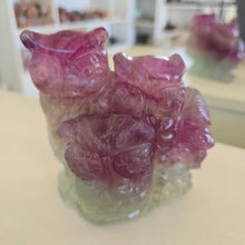 Load image into Gallery viewer, Rainbow Fluorite Owls