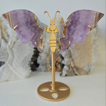 Load image into Gallery viewer, Amethyst Crazy Lace Agate Butterfly Wings