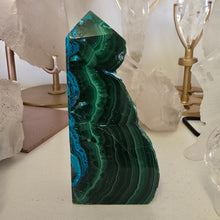 Load image into Gallery viewer, Malachite Chrysocolla Freeform Tower