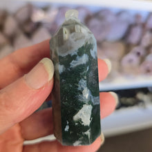 Load image into Gallery viewer, Moss Agate Tower