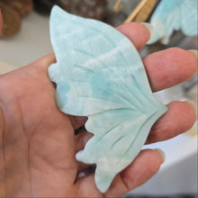 Load image into Gallery viewer, Blue Aragonite Butterfly Wings