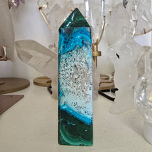 Load image into Gallery viewer, Malachite Chrysocolla Freeform Tower