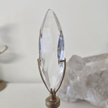 Load image into Gallery viewer, Faceted Clear Quartz with Spinning Stand