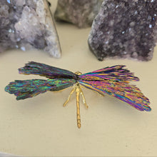 Load image into Gallery viewer, Aura Kyanite Dragonfly - Rainbow