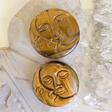 Load image into Gallery viewer, Tiger's Eye Moon Faces