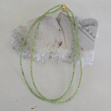 Load image into Gallery viewer, Peridot Faceted Necklace