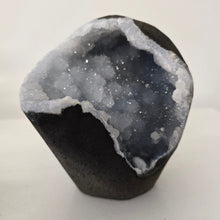 Load image into Gallery viewer, Blue Chalcedony with Calcite -Sugar Druze