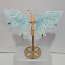 Load image into Gallery viewer, Blue Aragonite Butterfly Wings
