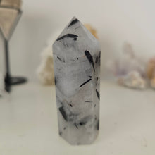 Load image into Gallery viewer, Black Tourmaline in Quartz Tower
