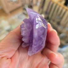 Load image into Gallery viewer, Amethyst Rose on Stand